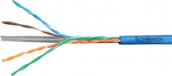 Cablu U/UTP Cat6 4x2xAWG24/1 PVC Eca albastru cutie 305m 