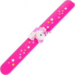 Bratara pentru copii cu unicorn dimensiune reglabia Fucsia JMB-SOHO4239 