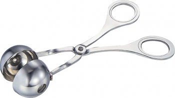 Cleste din inox pentru formare chiftele bilute inghetata si aperitive dimensiune 3.5cm x 16cm 