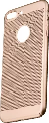Husa telefon cu aerisire ultra slim pentru telefon iPhone 7 Apple protectie 3 in 1 ultra subtire Gold 