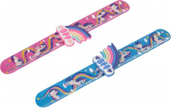 Set 2 bratari pentru copii cu unicorn curcubeu BFF dimensiune reglabia Mov-Roz JMB-SOHO4240 