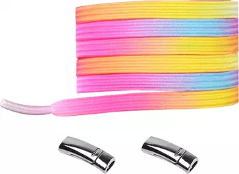 Sireturi magnetice Envisage pentru incaltaminte sport prindere cu magnet pink rainbow multicolor 100 cm 