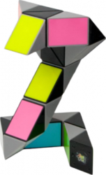 Cub rotativ si colorat pentru copii MAGIC CUBE RULER pentru dezvoltarea coordonarii mainilor Multicolor JMB-SOHO4254 