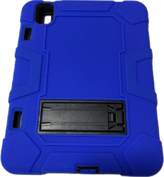 Husa de protectie din silicon pentru Apple iPad Mini 6 2021 cu Kickstand Albastru-Negru MBD-BBL4016 