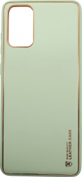 Husa eleganta din piele ecologica cu protectie de camera compatibila cu Samsung S20 plus Verde deschis