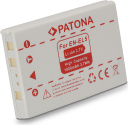 Acumulator Patona EN-EL5 1000mAh pentru Nikon Coolpix P4 P80 P90 P100 P500 P510 P520 P530 P5000 P5100 5200 7900 P6000 