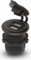 Adaptor USB instalabil in locasul brichetei &ndash lumina albastra 