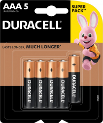 Baterii Duracell Basic R3 AAA alcaline 5buc 