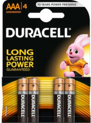 Baterii Duracell Basic R6 AAA alcaline 4buc 