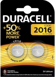 Baterii Duracell CR2016 3V litiu set 2 buc 