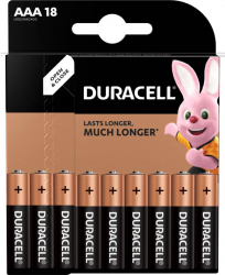 Baterii Duracell R3 Basic AAAK18 alcaline 18buc 