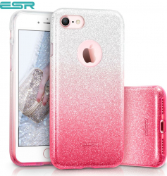 Carcasa ESR Makeup Glitter Sparkle Bling iPhone 8 / 7 Ombra Pink 