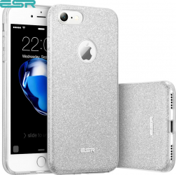 Carcasa ESR Makeup Glitter Sparkle Bling iPhone 8 / 7 Silver 