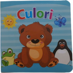 Carte cartonata 12 pagini pentru copii cu invata culorile 