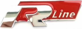 Emblema R-LINE autoadeziva rosie 