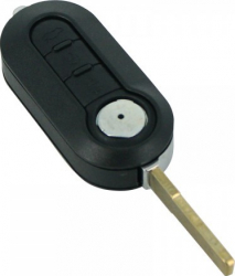 Fiat and ndash Carcasa cheie tip briceag 3 butoane negru 