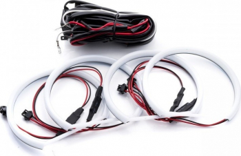 Kit Angel Eyes LED COTTON pentru BMW E46 2001-2005 cu Far ZKW cu lupa si cu xenon din fabrica 4x131mm 