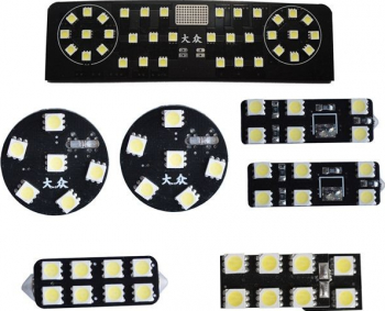 Kit leduri interior 7 piese pentru VW Volkswagen Golf 6