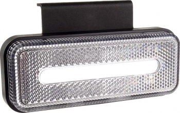 Lampa semnalizare led dreptunghiulara alb 12-24V 