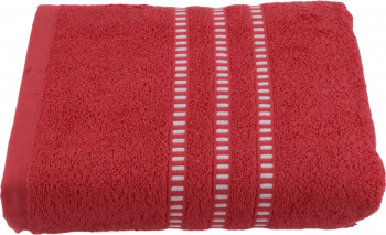 Prosop baie bumbac love home 70x135 cm Rosu 