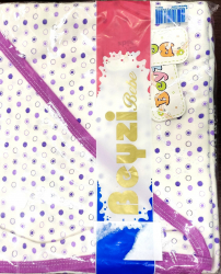 Prosop de baie pentru copii Beyzi Kids cu buline colorate - Mov 