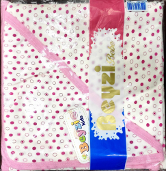 Prosop de baie pentru copii Beyzi Kids cu buline colorate - Roz 