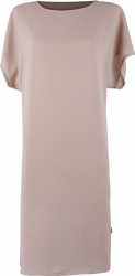 Rochie cu decolteu rotund Zusss de dama Roz prafuit