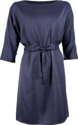 Rochie dama cu decolteu rotund Zusss dreapta Bleumarin