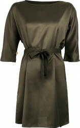 Rochie dama cu decolteu rotund Zusss dreapta Taupe 