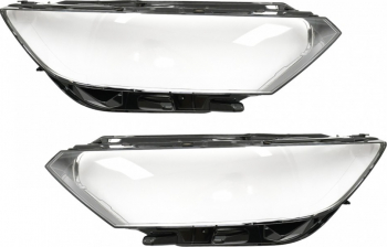 Set 2 sticle faruri pentru Volkswagen Passat B8 2015 - 2019 pentru farurile cu bec halogen H7 