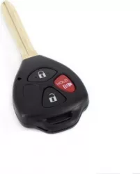 Toyota carcasa cheie 2+1 butoane cu buton rosu panica fara logo 