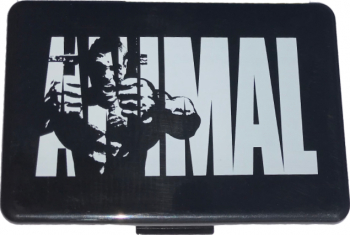 Universal Nutrition Black Pill Case - White Animal Logo 