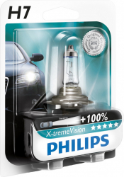 Bec auto cu halogen Philips H7 Xtreme Vision 12V +100 55W 1 Buc 