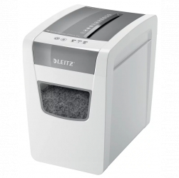 Distrugator manual documente Leitz IQ Home Office Slim 10 coli P4 cross-cut tip confeti cos 23 coli alb Leitz and 80010000 and 