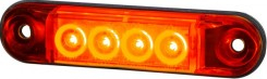 Lampa de gabarit SLIM pentru vehicule ROSU LD2329 