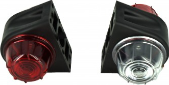 Lampa laterala gabarit cu LED Rosu-Alb 24V bucata 