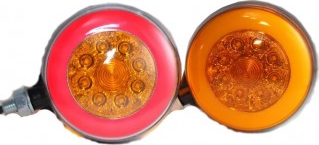 Lampa semnalizare cu neon oglinda camion Rosu-Galben 202005 bucata 