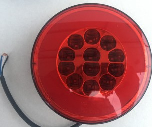 Lampa spate rotunda ceata cu lumina de pozitie