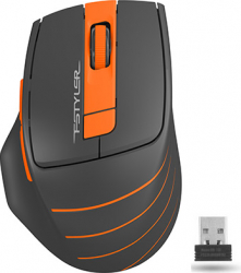 MOUSE A4tech gaming wireless 2.4GHz optic 2000 dpi butoane scroll 6 1 buton selectare viteza negru albastru FG30 Blue 