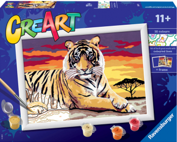 Pictura pe numere tigru Ravensburger 