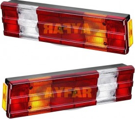Set 2 lampi spate Mercedes Actros Axor cu bec si mufa 7 pini 