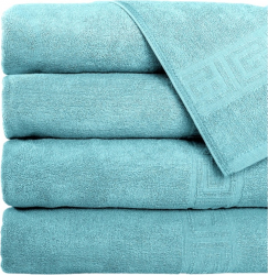 SET 5 Prosoape Greek Border 50x90 BLEU 