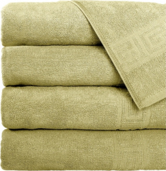 SET 5 Prosoape Greek Border 70x140 KAKI 