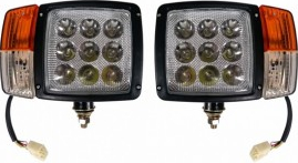 Set de faruri LED cu semnalizator tractor combina excavator plug de zapada 