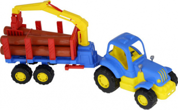 Tractor Hardy cu remorca si lemne 47 cm Polesie 