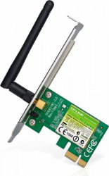 Adaptor wireless TP-Link N150 PCI-E 1 antena detasabila 