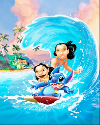 Autocolant Lilo si Stitch 135 x 225 cm