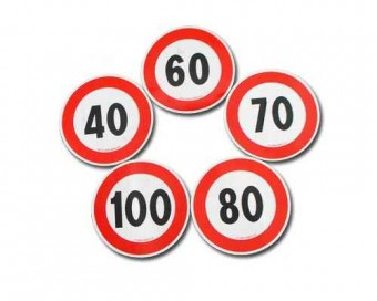 AUTOCOLANT LIMITARE VITEZA 90 KM 