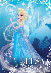 Autocolant Printesa Elsa 135 x 225 cm 