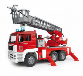 Camion de pompieri MAN TGA cu scara pompa de apa si sirena Bruder 